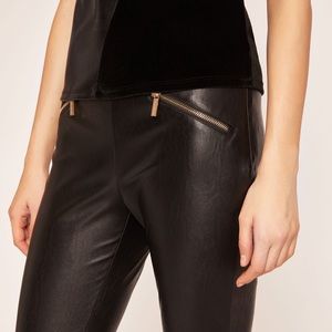 Armani exchange FAUX LEATHER pants